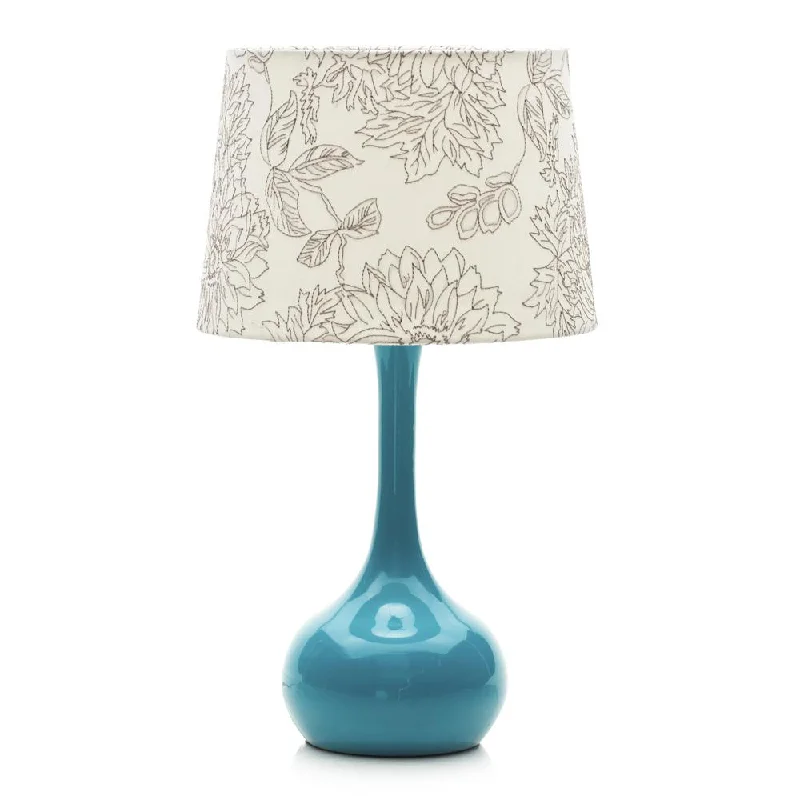 art deco table lamps with geometric shapes for a retro touchBlue Ceramic Table Lamp