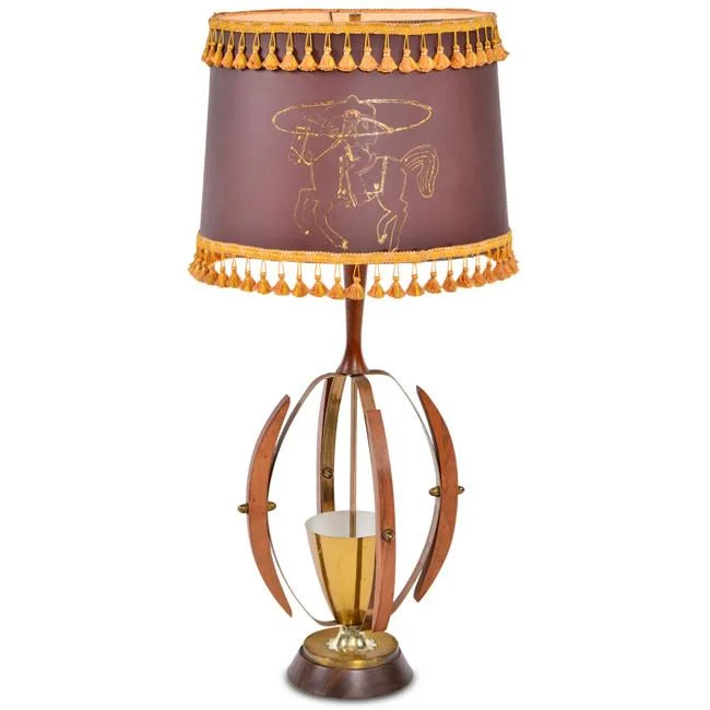 wooden table lamps with natural grain for a warm and organic feelBrass and Walnut Cowboy Lamp wooden table lamps with natural grain for a warm and organic feelBrass and Walnut Cowboy Lamp