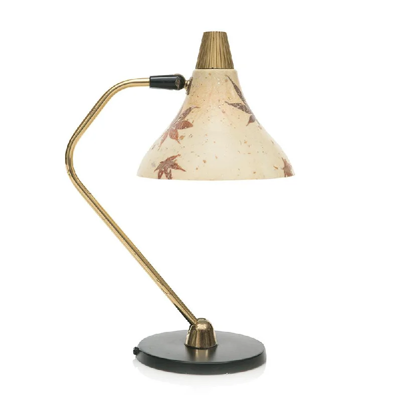 art deco table lamps with geometric shapes for a retro touchBrass Stem Leaf Shade Lamp art deco table lamps with geometric shapes for a retro touchBrass Stem Leaf Shade Lamp