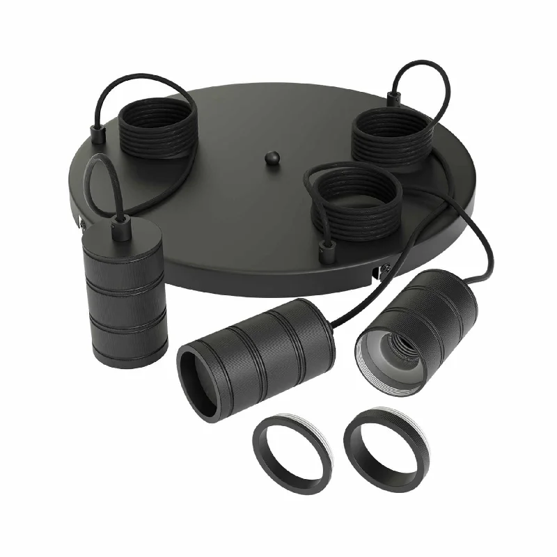Retro Ceiling Lights Inspired by the 1950s and 1960s DesignCalex 965248 Circle Multi Cord Set Black Pendant 3x E27 Retro Ceiling Lights Inspired by the 1950s and 1960s DesignCalex 965248 Circle Multi Cord Set Black Pendant 3x E27