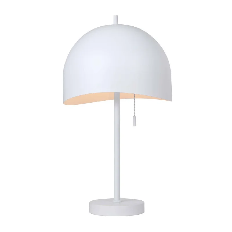 victorian style table lamps with ornate details for traditional homesCanarm Lighting ITL1122A21WH Modern Henlee Lamp White
