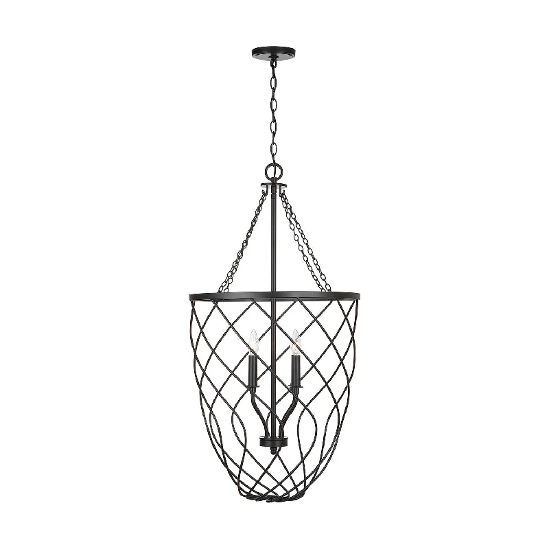 Tropical - Themed Ceiling Lights with Palm - Leaf Shapes and Rattan WrapsCapital Sonnet 531642MB Pendant Light - Matte Black Tropical - Themed Ceiling Lights with Palm - Leaf Shapes and Rattan WrapsCapital Sonnet 531642MB Pendant Light - Matte Black