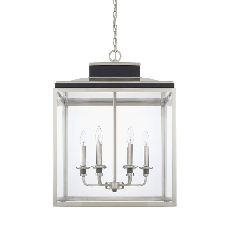 Industrial Style Ceiling Lights with Exposed Bulbs and Metal CagesCapital Tux 525261BT Pendant Light - Black Tie