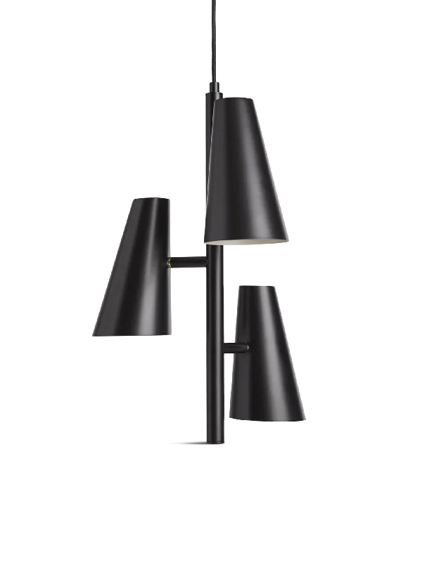 Contemporary Ceiling Lights with Unique, Abstract ShapesCono pendant w/ 3 shades