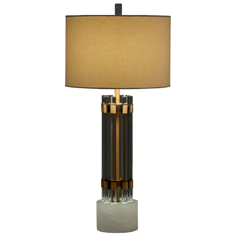 fabric table lamps with a linen shade for a relaxed and breathable lookCyan 10354-1 Table Lamps - Brass fabric table lamps with a linen shade for a relaxed and breathable lookCyan 10354-1 Table Lamps - Brass