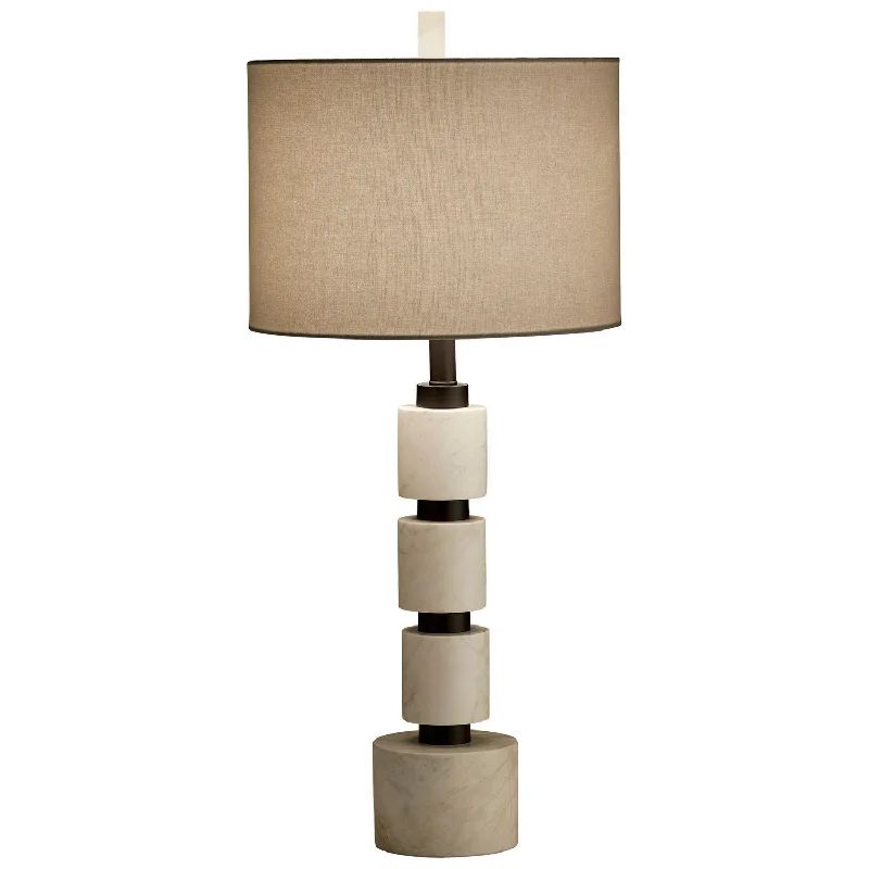 bohemian table lamps with colorful patterns for eclectic bedroomsCyan 10355-1 Table Lamps - Gun Metal