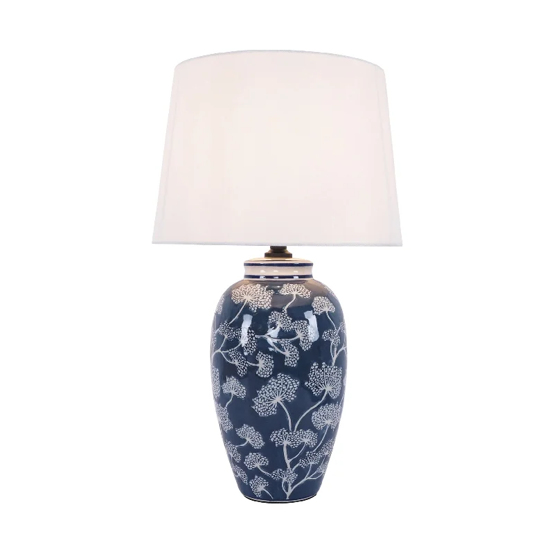 bohemian table lamps with colorful patterns for eclectic bedroomsDandelion Ceramic Jar Table Lamp 55cm