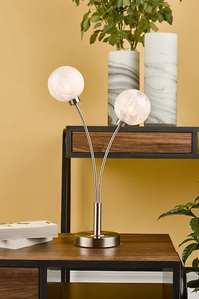 ceramic table lamps with hand painted designs for an artistic touchDar Avari Table Lamp Satin Nickel & Frosted Glass ceramic table lamps with hand painted designs for an artistic touchDar Avari Table Lamp Satin Nickel & Frosted Glass