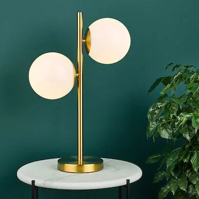 gothic style table lamps with dark finishes for a mysterious lookDar Bombazine Table Lamp Natural Brass Opal Glass gothic style table lamps with dark finishes for a mysterious lookDar Bombazine Table Lamp Natural Brass Opal Glass