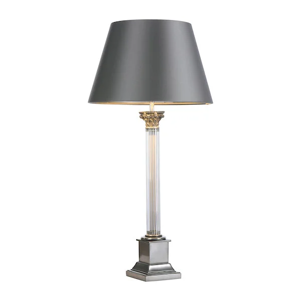 glass table lamps with a frosted surface for soft light diffusionDavid Hunt Imperial Large Table Lamp Base Pewter