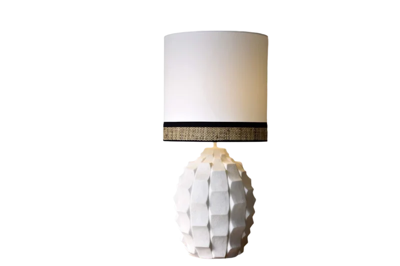 bohemian table lamps with colorful patterns for eclectic bedroomsElena Lamp