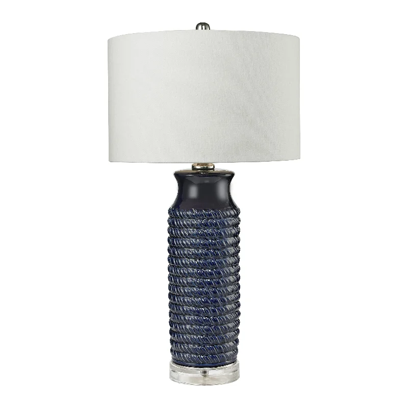 wooden table lamps with natural grain for a warm and organic feelWrapped Rope 30" High 1-Light Table Lamp