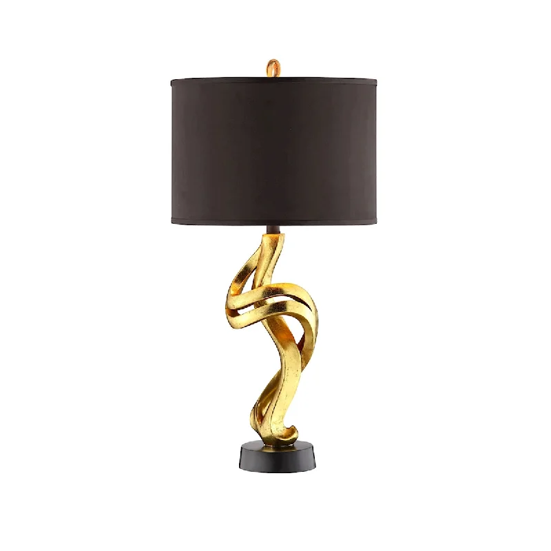 rustic farmhouse table lamps for cozy kitchensElk Lighting 99809 Modern Belle Lamp Gold