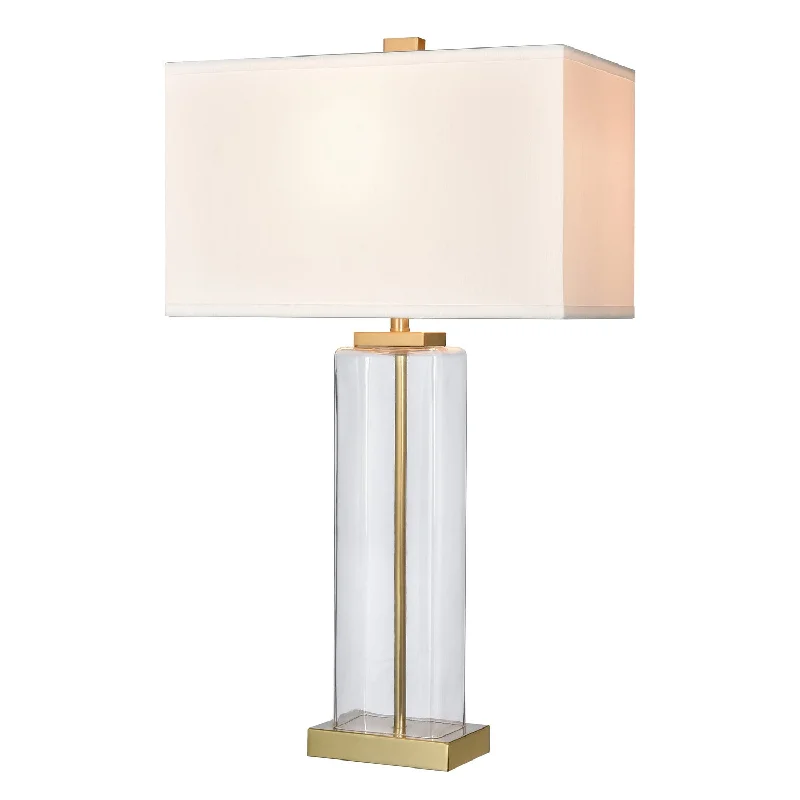 fabric table lamps with a linen shade for a relaxed and breathable lookElk Lighting H0019-8010 Modern Edenvale Lamp Clear fabric table lamps with a linen shade for a relaxed and breathable lookElk Lighting H0019-8010 Modern Edenvale Lamp Clear