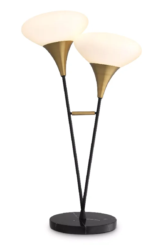 gothic style table lamps with dark finishes for a mysterious lookElliptical Glass Table Lamp | Eichholtz Duco