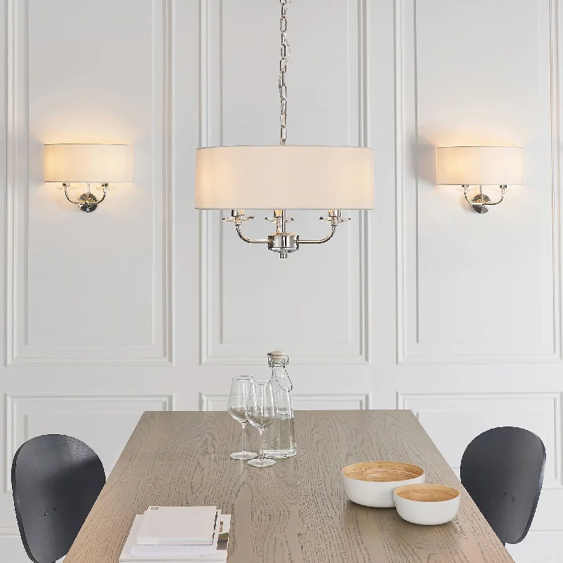Japanese - Inspired Ceiling Lights with Shoji - Screen - like DiffusersNixon 3lt pendant