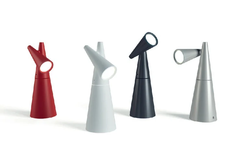 glass table lamps with a frosted surface for soft light diffusionEstiluz Lighting M-3335-98 Modern Cornet Lamp Red glass table lamps with a frosted surface for soft light diffusionEstiluz Lighting M-3335-98 Modern Cornet Lamp Red
