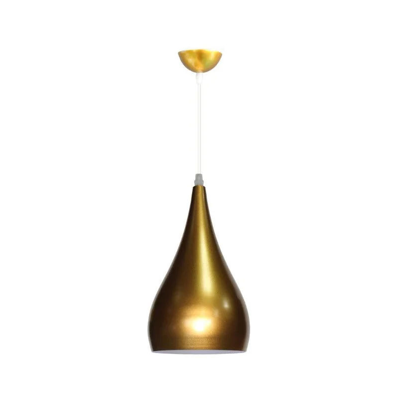 Contemporary Ceiling Lights with Unique, Abstract ShapesAluminium Gold Pendant Light
