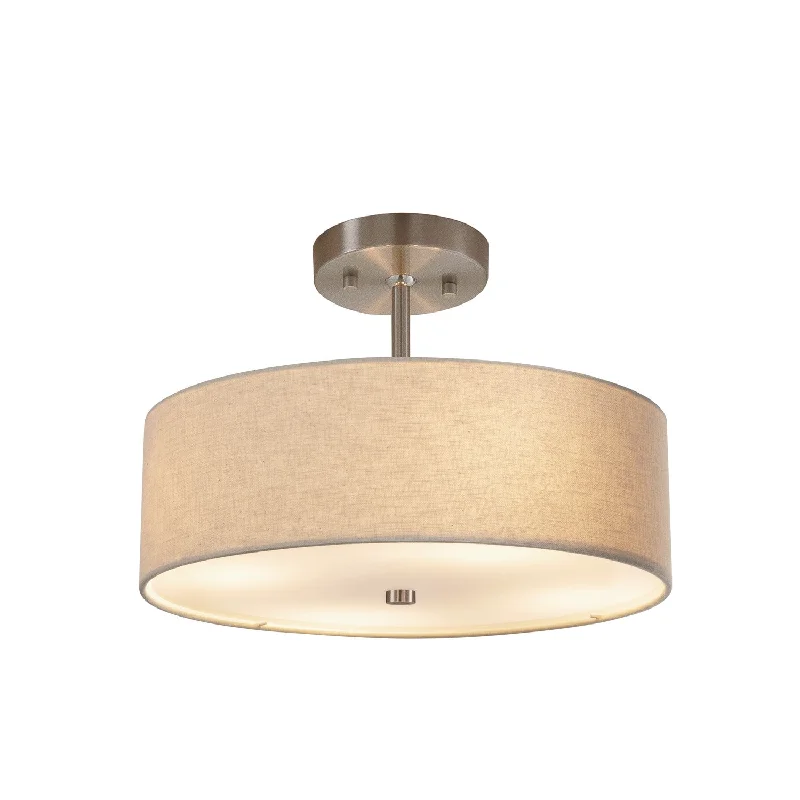 Chinese - Style Ceiling Lights with Red Lantern - Inspired DesignsJustice Designs Classic FAB-9590-CREM-NCKL Pendant Light - Brushed Nickel Chinese - Style Ceiling Lights with Red Lantern - Inspired DesignsJustice Designs Classic FAB-9590-CREM-NCKL Pendant Light - Brushed Nickel