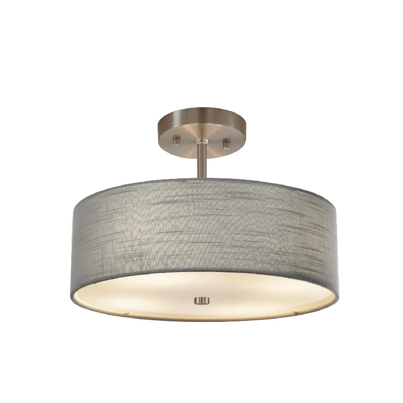 Modern Minimalist Ceiling Lights for Contemporary InteriorsJustice Designs Classic FAB-9590-GRAY-NCKL Pendant Light - Brushed Nickel Modern Minimalist Ceiling Lights for Contemporary InteriorsJustice Designs Classic FAB-9590-GRAY-NCKL Pendant Light - Brushed Nickel