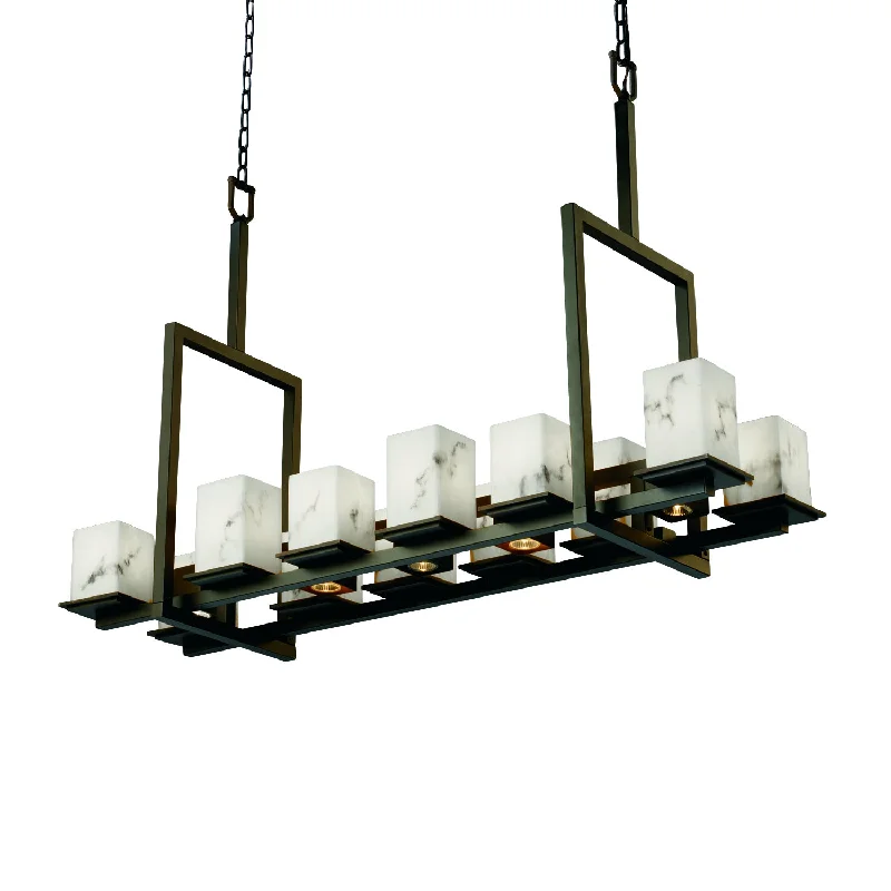 Bohemian Ceiling Lights with Beads, Tassels, and Colorful GlassJustice Designs LumenAria FAL-8619-15-DBRZ Pendant Light - Dark Bronze