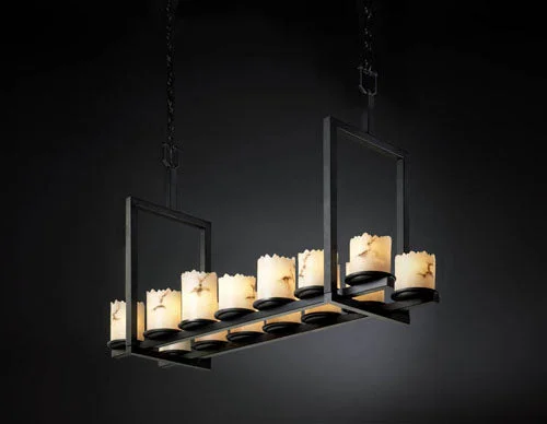 Industrial Style Ceiling Lights with Exposed Bulbs and Metal CagesJustice Designs LumenAria FAL-8769-12-MBLK Pendant Light - Matte Black Industrial Style Ceiling Lights with Exposed Bulbs and Metal CagesJustice Designs LumenAria FAL-8769-12-MBLK Pendant Light - Matte Black