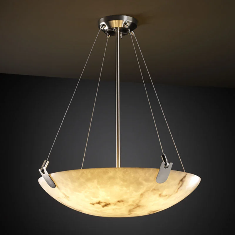 Glass Ceiling Lights with Frosted, Colored, or Etched GlassJustice Designs LumenAria FAL-9621-35-NCKL Pendant Light - Brushed Nickel Glass Ceiling Lights with Frosted, Colored, or Etched GlassJustice Designs LumenAria FAL-9621-35-NCKL Pendant Light - Brushed Nickel