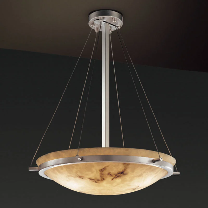Mediterranean - Style Ceiling Lights with Terra - Cotta and Ceramic DetailsJustice Designs LumenAria FAL-9692-35-NCKL Pendant Light - Brushed Nickel Mediterranean - Style Ceiling Lights with Terra - Cotta and Ceramic DetailsJustice Designs LumenAria FAL-9692-35-NCKL Pendant Light - Brushed Nickel