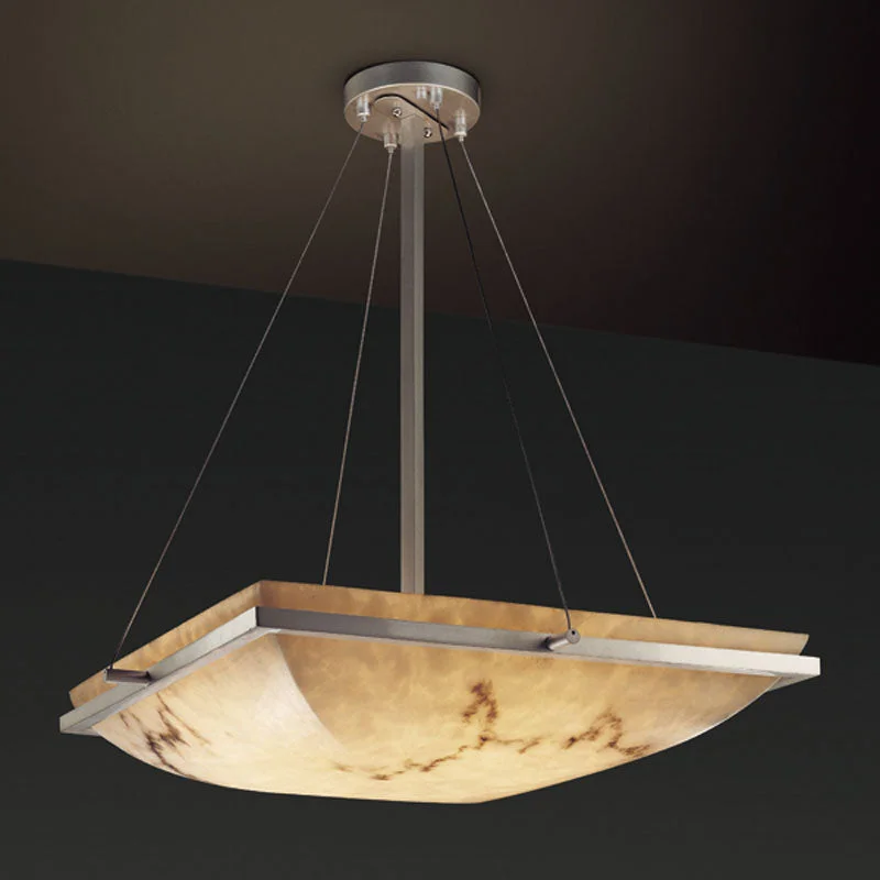 Industrial Style Ceiling Lights with Exposed Bulbs and Metal CagesJustice Designs LumenAria FAL-9792-25-NCKL Pendant Light - Brushed Nickel Industrial Style Ceiling Lights with Exposed Bulbs and Metal CagesJustice Designs LumenAria FAL-9792-25-NCKL Pendant Light - Brushed Nickel