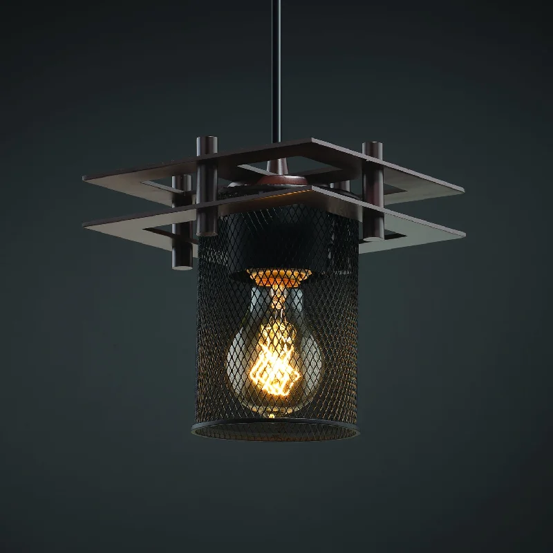 Glass Ceiling Lights with Frosted, Colored, or Etched GlassJustice Designs Wire Mesh MSH-8165-10-DBRZ-BKCD Pendant Light - Dark Bronze Glass Ceiling Lights with Frosted, Colored, or Etched GlassJustice Designs Wire Mesh MSH-8165-10-DBRZ-BKCD Pendant Light - Dark Bronze