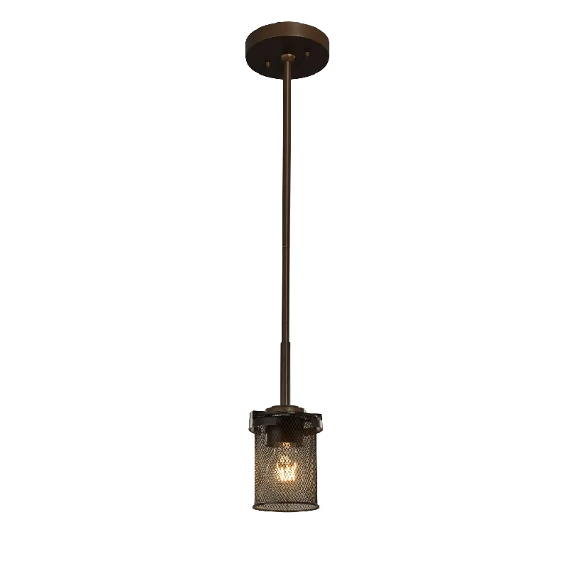 Art Deco Ceiling Lights with Geometric Patterns and Metallic FinishesJustice Designs Wire Mesh MSH-8455-10-DBRZ Pendant Light - Dark Bronze Art Deco Ceiling Lights with Geometric Patterns and Metallic FinishesJustice Designs Wire Mesh MSH-8455-10-DBRZ Pendant Light - Dark Bronze