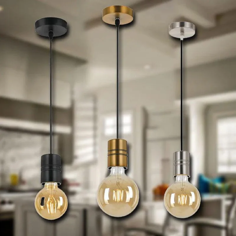 Metal Ceiling Lights in Brass, Copper, Stainless Steel, and IronLang Pendant Suspended Cord Set in Antique Brass, Black, Nickel, White Metal Ceiling Lights in Brass, Copper, Stainless Steel, and IronLang Pendant Suspended Cord Set in Antique Brass, Black, Nickel, White