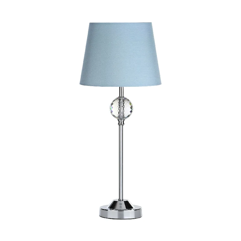 crystal table lamps with dazzling prisms for a glamorous effectLillya Crystal Glass Table Lamp 54cm