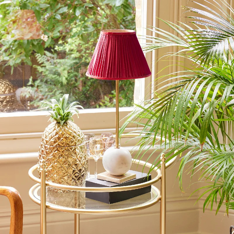coastal style table lamps with nautical elements for beach housesLollie cordless table lamp in white marble