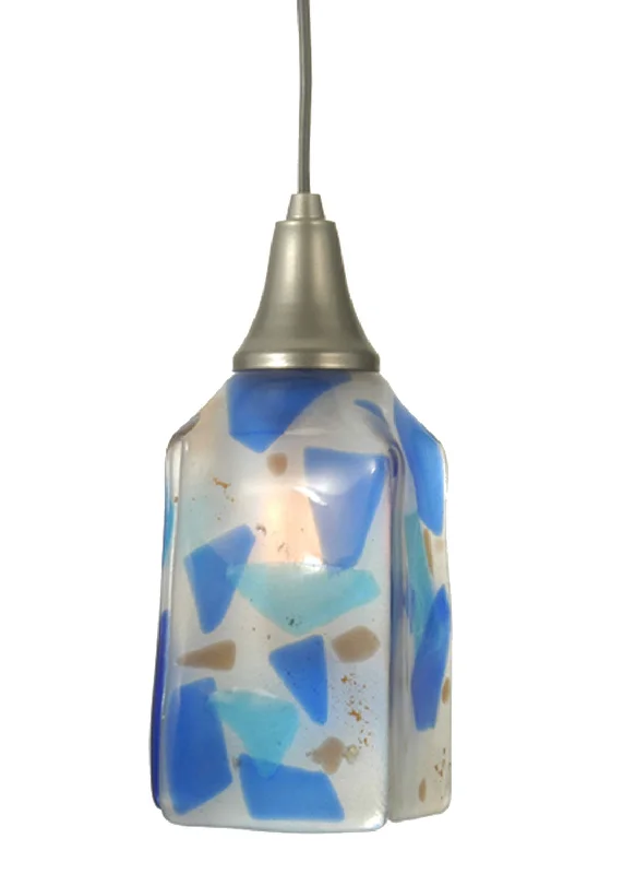Bohemian Ceiling Lights with Beads, Tassels, and Colorful GlassOne Light Mini Pendant Bohemian Ceiling Lights with Beads, Tassels, and Colorful GlassOne Light Mini Pendant