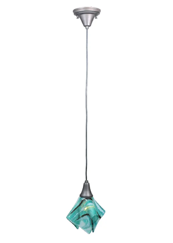 Indian - Themed Ceiling Lights with Intricate Filigree and Mirror WorkOne Light Mini Pendant Indian - Themed Ceiling Lights with Intricate Filigree and Mirror WorkOne Light Mini Pendant