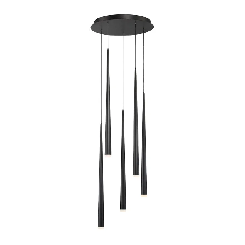 Gothic Ceiling Lights with Dark Metalwork and Pointed ArchesCascade LED Pendant