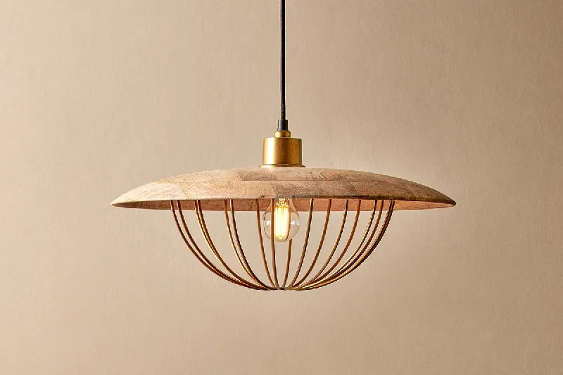 Metal Ceiling Lights in Brass, Copper, Stainless Steel, and IronNkuku Chakai Wood & Metal Large Pendant Metal Ceiling Lights in Brass, Copper, Stainless Steel, and IronNkuku Chakai Wood & Metal Large Pendant