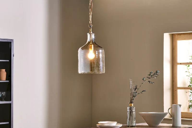 Gothic Ceiling Lights with Dark Metalwork and Pointed ArchesNkuku Kalsi Recycled Lustre Glass Pendant Small Gothic Ceiling Lights with Dark Metalwork and Pointed ArchesNkuku Kalsi Recycled Lustre Glass Pendant Small