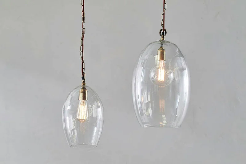 Moroccan Ceiling Lights with Colorful Stained Glass and Geometric CarvingsNkuku Otoro Recycled Clear Glass Pendant Large Oval Moroccan Ceiling Lights with Colorful Stained Glass and Geometric CarvingsNkuku Otoro Recycled Clear Glass Pendant Large Oval