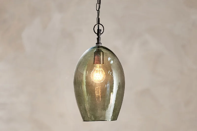 Moroccan Ceiling Lights with Colorful Stained Glass and Geometric CarvingsNkuku Otoro Recycled Green Glass Pendant Large Oval Moroccan Ceiling Lights with Colorful Stained Glass and Geometric CarvingsNkuku Otoro Recycled Green Glass Pendant Large Oval