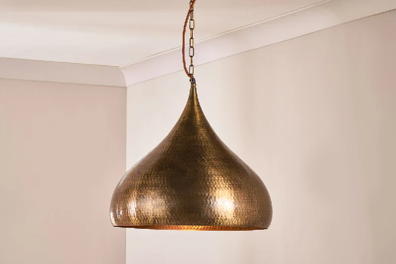 Gothic Ceiling Lights with Dark Metalwork and Pointed ArchesNkuku Quinn Hammered Metal Pendant Antique Brass Large Gothic Ceiling Lights with Dark Metalwork and Pointed ArchesNkuku Quinn Hammered Metal Pendant Antique Brass Large