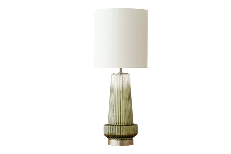 wooden table lamps with natural grain for a warm and organic feelOli Lamp