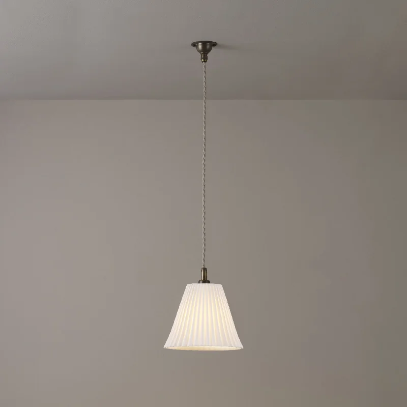Art Nouveau Ceiling Lights with Organic, Flowing ShapesOriginal BTC Antique Brass Large Pleat Pendant Art Nouveau Ceiling Lights with Organic, Flowing ShapesOriginal BTC Antique Brass Large Pleat Pendant