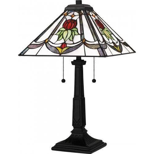 bohemian table lamps with colorful patterns for eclectic bedroomsTiffany 2-Light Table Lamp bohemian table lamps with colorful patterns for eclectic bedroomsTiffany 2-Light Table Lamp