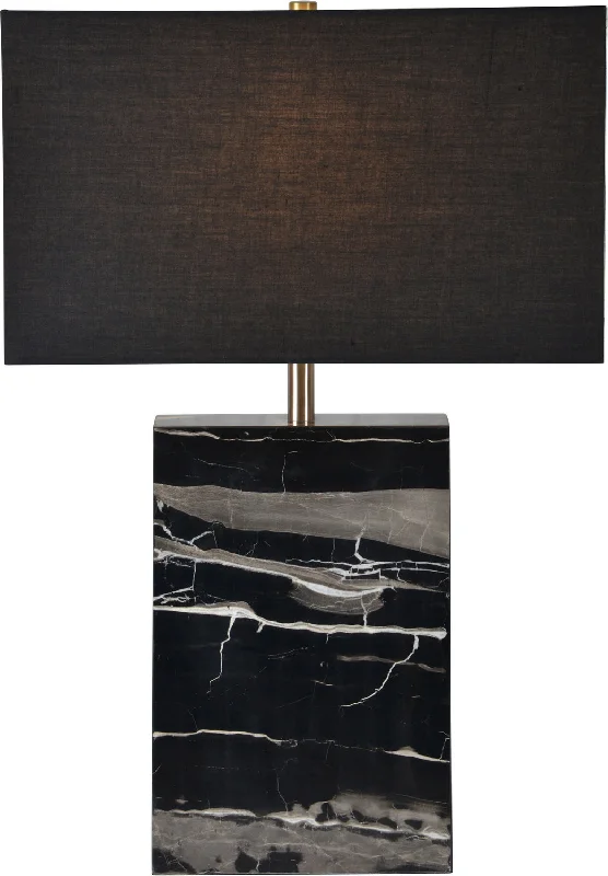 leather table lamps with a distressed texture for a rugged charmRenwil Lighting LPT889 Rydell One Light Table Lamp Lamp Black