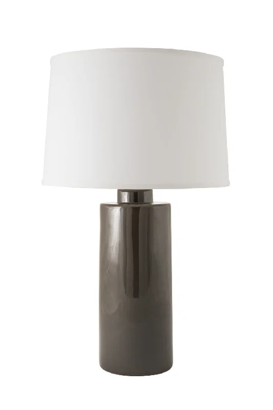 gothic style table lamps with dark finishes for a mysterious lookRiver Ceramic Lighting 439-11 Cylinder One Light Table Lamp Lamp Bronze / Dark