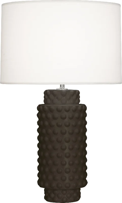 industrial style table lamps with exposed bulbs for loft apartmentsRobert Abbey Lighting MCF08 Dolly Lamp Matte Coffee Glazed Textured