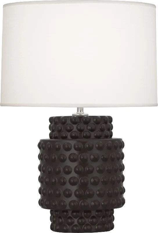 art deco table lamps with geometric shapes for a retro touchRobert Abbey Lighting MCF09 Dolly Lamp Matte Coffee Glazed Textured