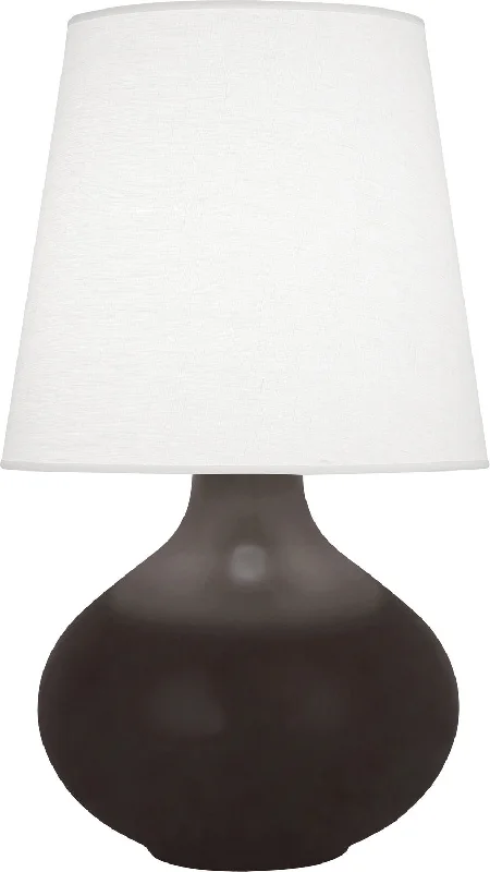 ceramic table lamps with hand painted designs for an artistic touchRobert Abbey Lighting MCF99 June Lamp Matte Coffee Glazed